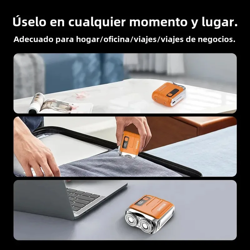 Mini Electric Shaver Intelligent Digital Display Washable Type-C Rechargeable Portable Wet Dry Travel Home Shaver For Face Leg