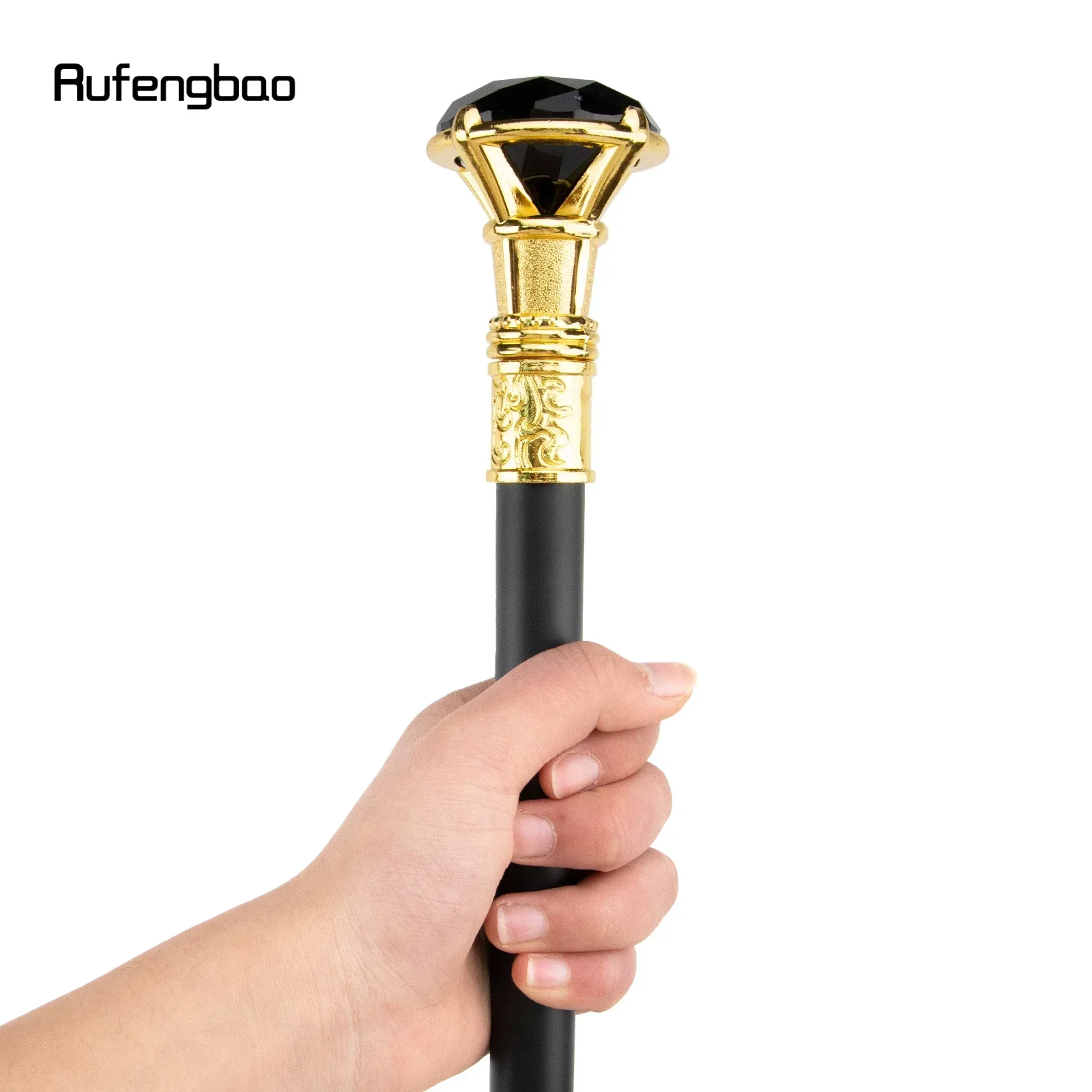 الماس الأسود نوع الذهبي عصا المشي الأزياء الزخرفية عصا المشي شهم أداء المرحلة قصب 93 سنتيمتر #6