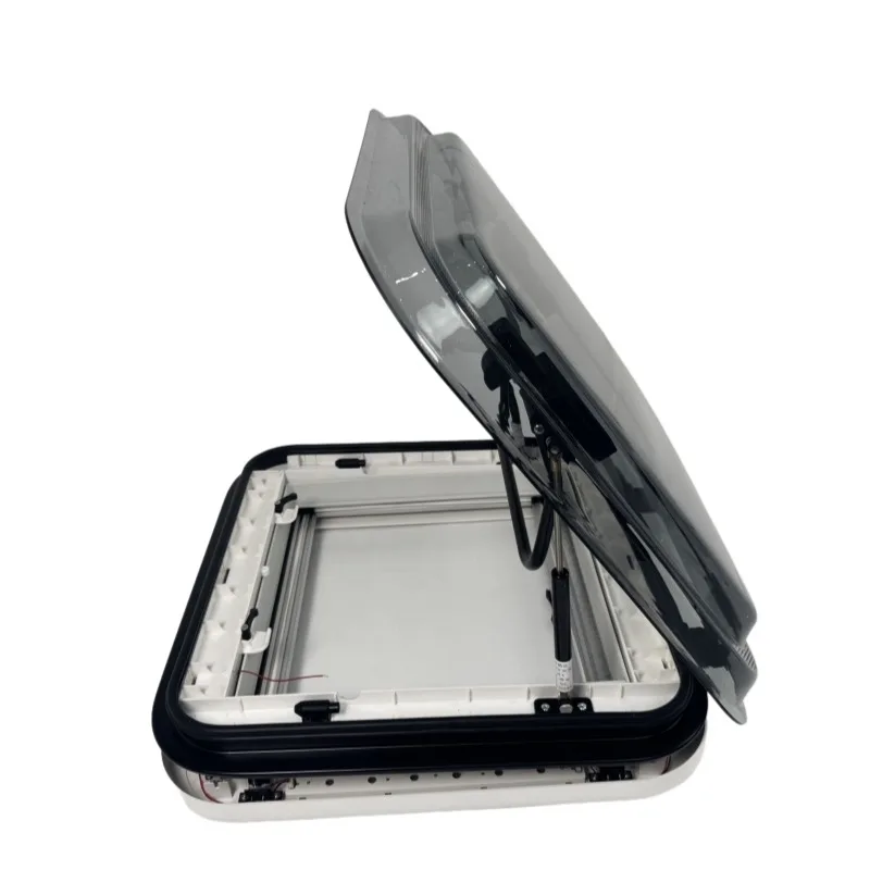 ATVRV Skylight Factory  Aluminum Profile Ventilation Sunroof Ceiling Mounted Escape Hatches Caravan Skylights With LED Light