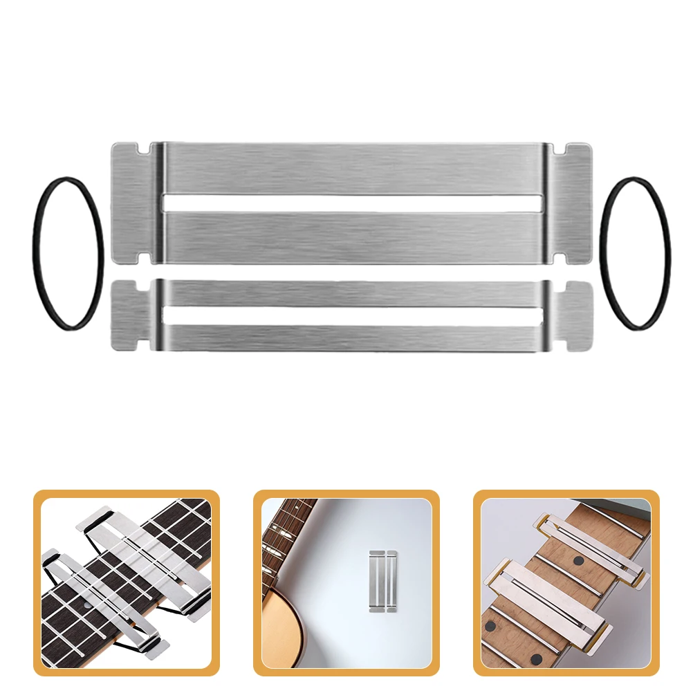 6 conjuntos de ferramentas de reparo de guitarra placa de proteção de dedo traste rodas de polimento fretboard guardas mudo fingerboard