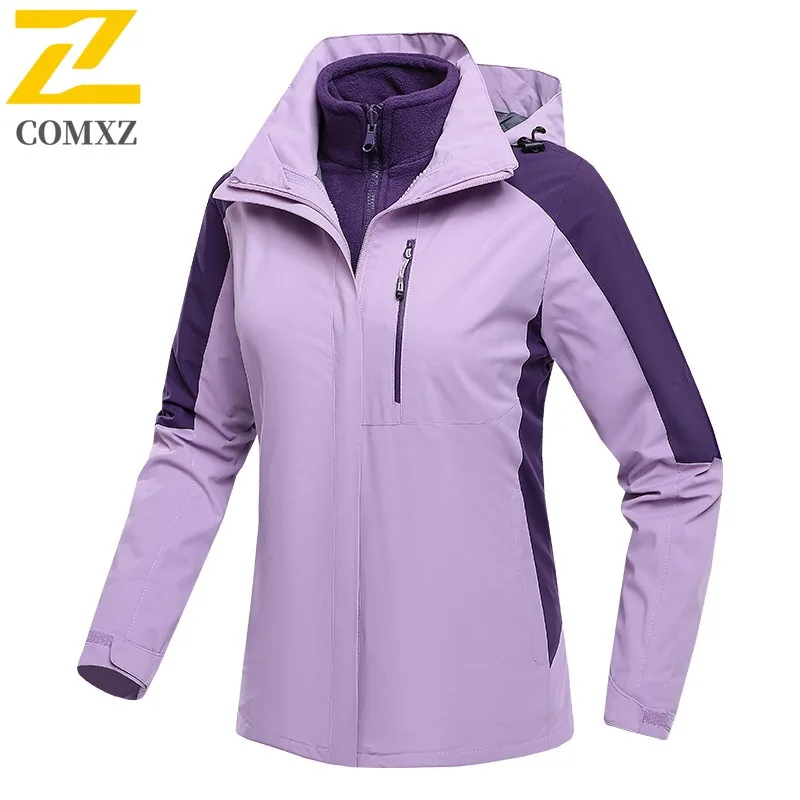 

COMXZ Мужская куртка, утолщенная ветрозащитная теплая парка для приключений на открытом воздухе, однотонная дизайнерская легкая осенне-зимняя куртка для путешествий