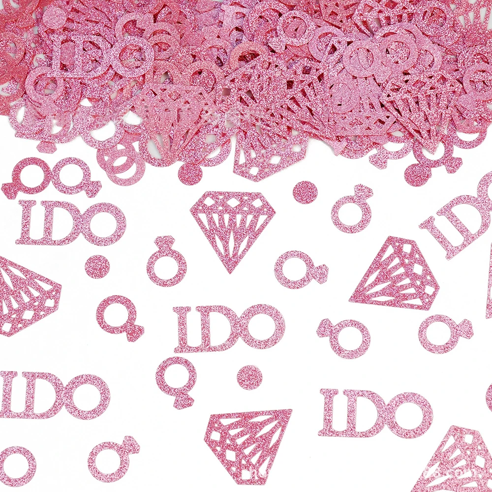 15g Herr & Frau Hochzeit Konfetti Gold rosa Glitzer Diamant Ich habe Konfetti Hochzeit Tisch streut Dekoration Hochzeit Lieferungen – Detail 4