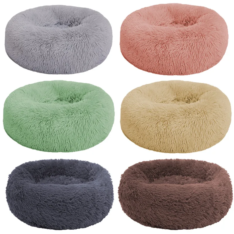 Cuccia per gatti cuccia per cani peluche rotonda invernale stuoia calda cuccia per animali domestici cuccia per cani forniture per animali domestici