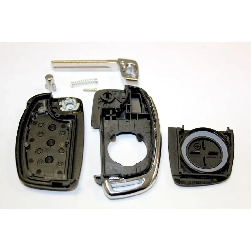 

3-кнопочный откидной ключ для Hyundai — чехол RFC, подходит для I10 I20 I40 IX35 Santa Fe, пульт дистанционного управления, сменные аксессуары для автомобильного ключа