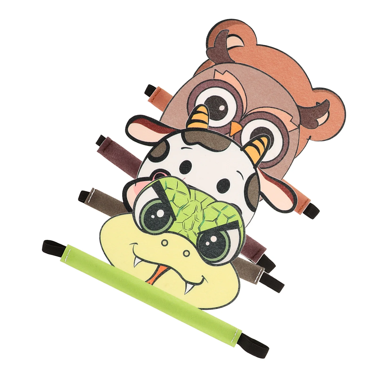 

4 Pcs Rabbit Animal Headdress Set Baby Headbands Felt Cloth for Bear Party Favors