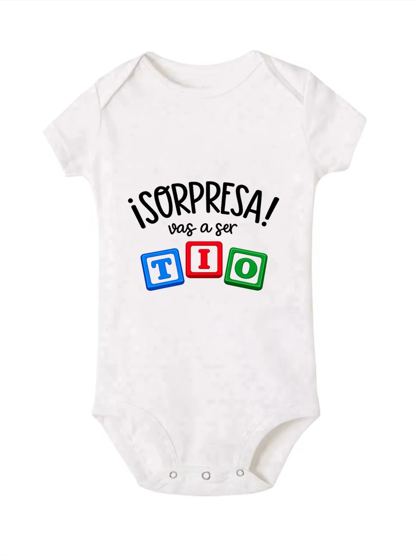 You're Going To Become An Aunt with Prints Pattern Newborn Jumpsuit Birthday Party Set, Body Children's Summer Short Sleeved