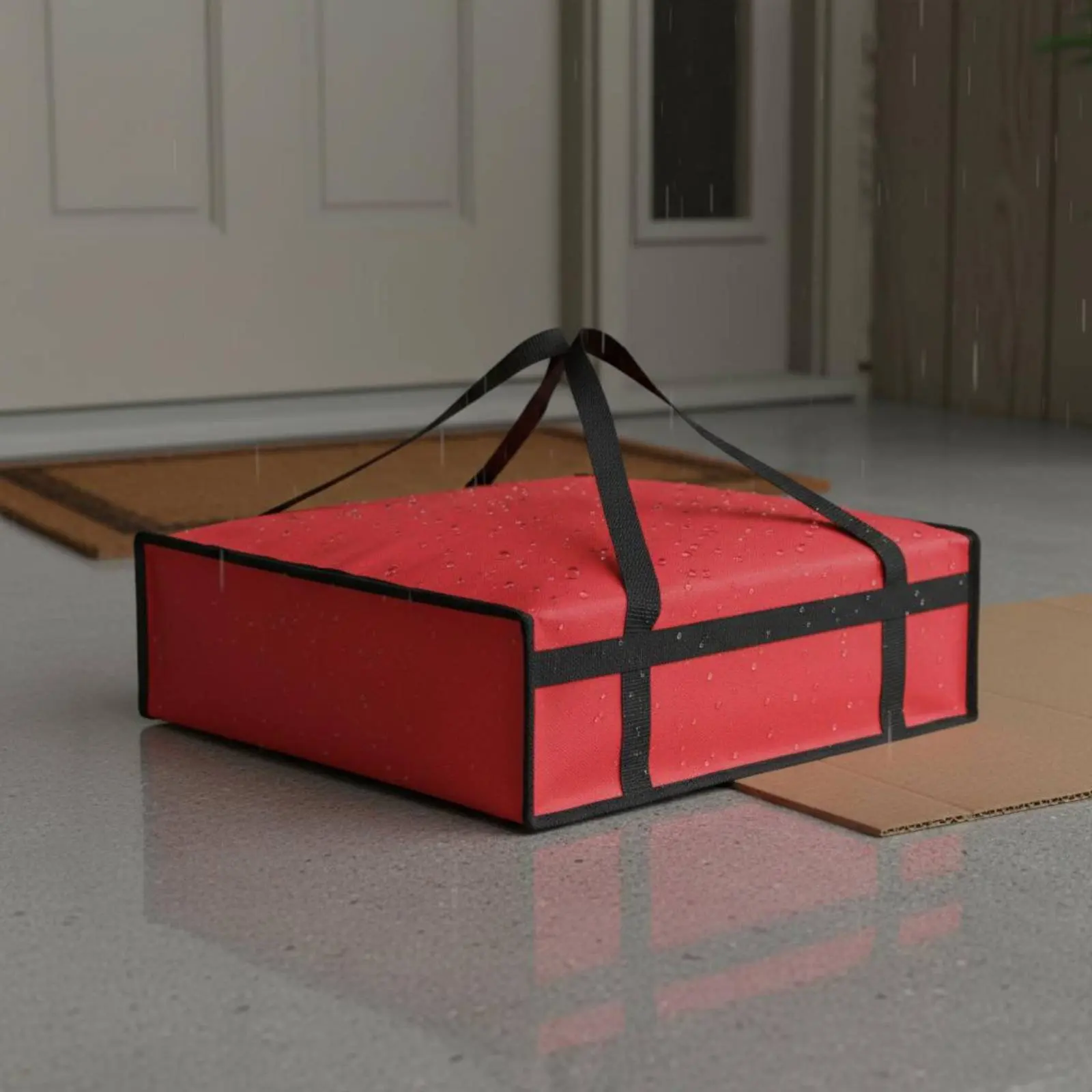 

Pizza Delivery Bag Long-Lasting Construction Insulated Pizza Carrier Insulated Food Delivery Bag Water Resistant Thermal Food
