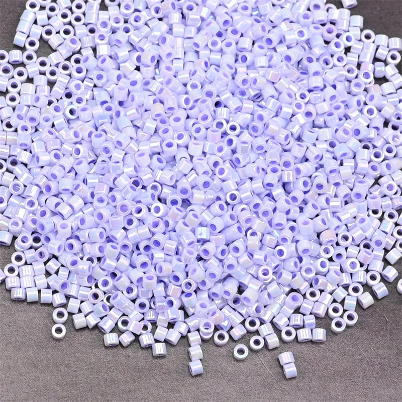 1000 Stück 1,6 x 1,3 mm japanische Glasperlen 11/0 für Statement-Schmuck, zylindrische Perlen, lose Perlen, DIY-Handarbeit, 5 Gramm/Beutel