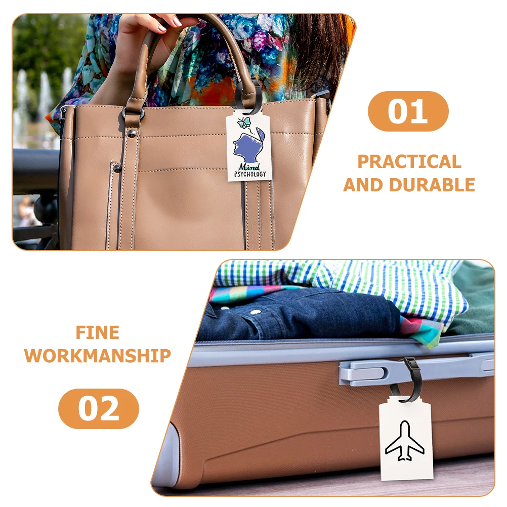 

30 Pcs Blank Board Luggage Sign Sturdy Tags Sublimation Suitcase Labels Name Identification Heat Transfer