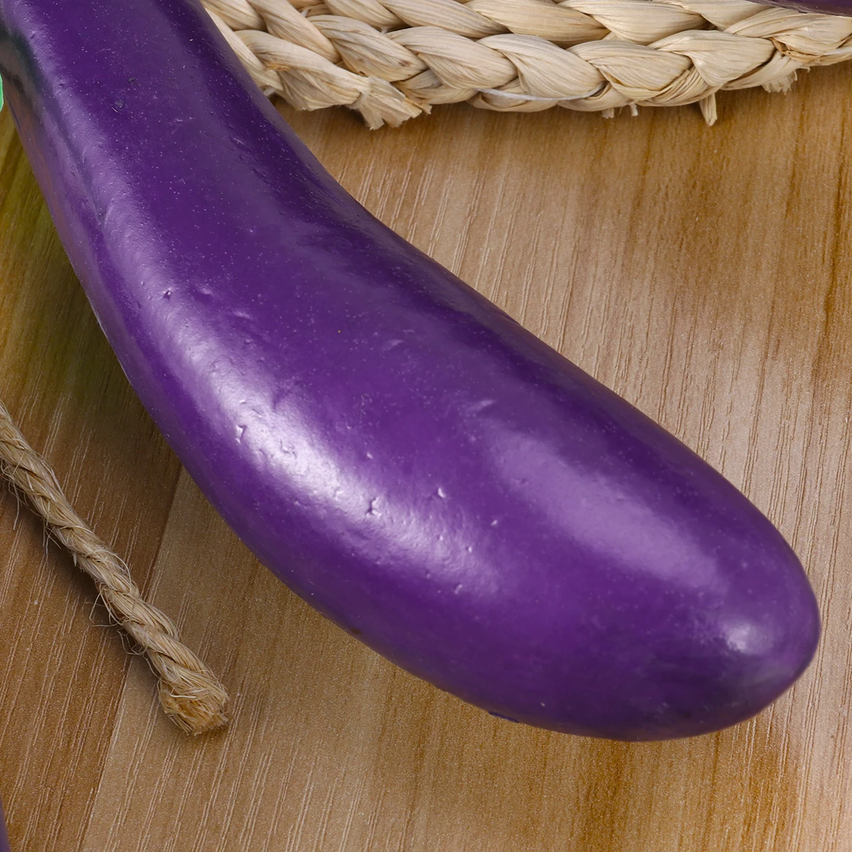 

Artifical Vegetables And Fruits Strings 5 Fake Eggplant Hanging Strings for Kitchen Restaurant Wall Farm Hanging Decoration