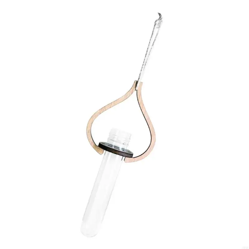 Wall Propagation Planter Glass Terrariums Station Hanging Plant Propagation Tube with Wooden Frame and Clear Insert for Living