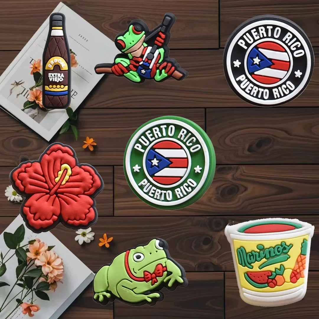 

100Pcs Bulk Shoe Charms for Crocs Accessories Frog Shoes Charm for Croc Decorations Pins Men Jeans Woman Clogs Clips Badges