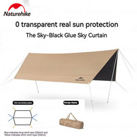 Naturehike Camping Sun Shelter UPF2000+ UV Waterproof Vinyl Tarp Outdoor Picnic 17㎡ Large Space Sunshade  Canopy Awning velarium