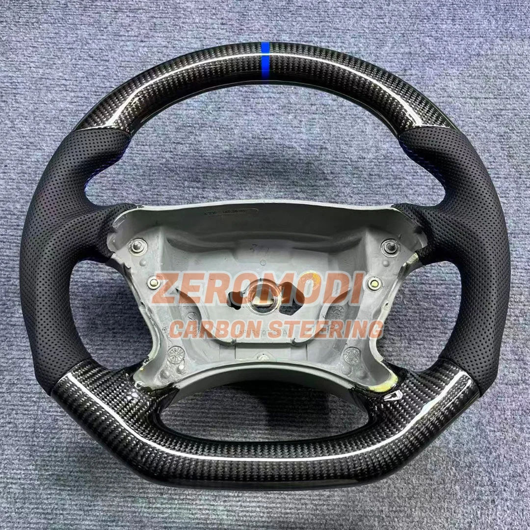 Real Carbon Fiber Steering Wheel Replacement For Mercedes-Benz W211 C209 C219 W463 R230 E/CLK/CLS/G/SL-Class Sport Modified