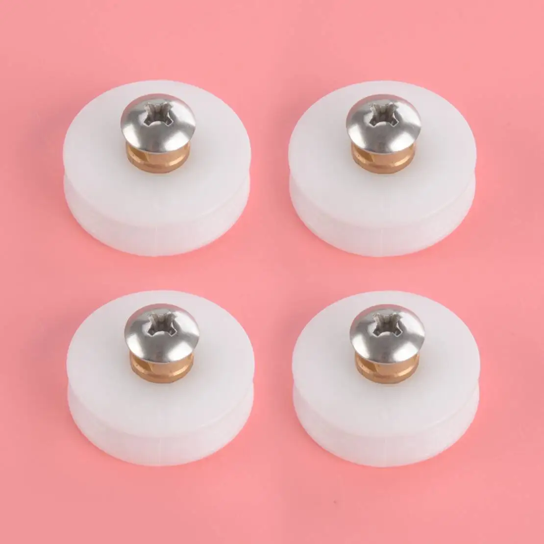 

4 шт. белые ролики для раздвижных стеклянных дверей душевых кабин, 22,5 мм, с подшипником и канавкой