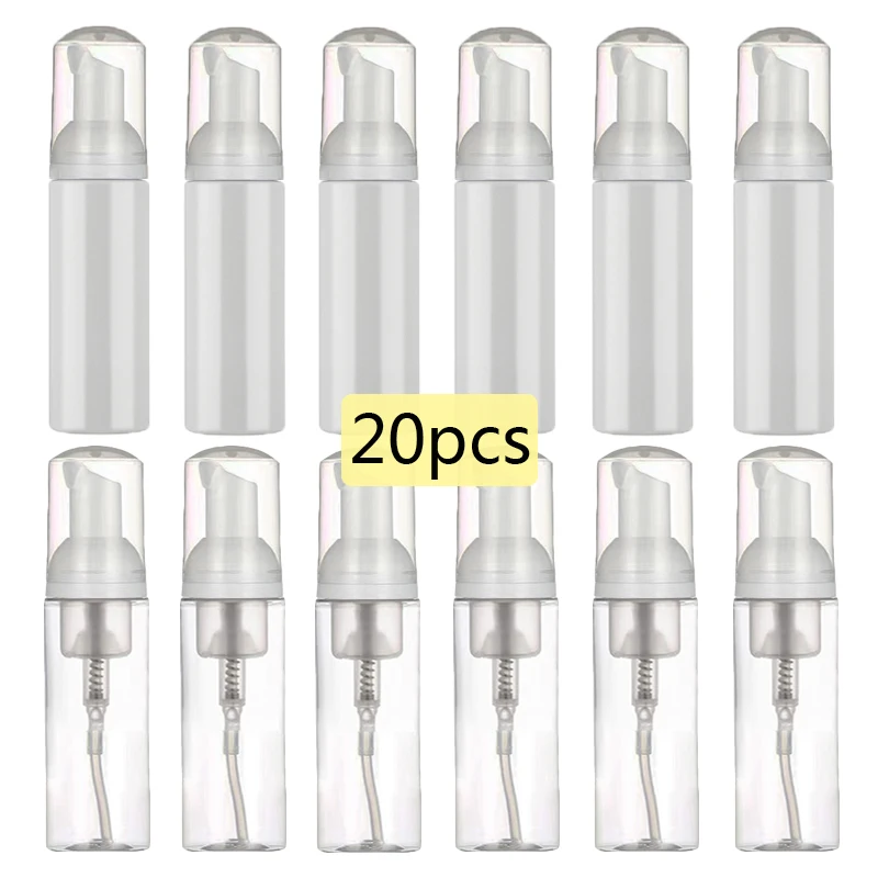 20PCS 30/60ML Foam Bottle Plastic Bottle Soap Liquid Dispenser Froth Shampoo Bottling Pump Bottle Frasco Espumador