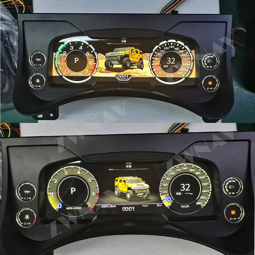 Car Digital Cluster  LCD Virtual Speedometer For Cadillac Escalade 2003 2004 2005 2006 Dashboard Upgrade