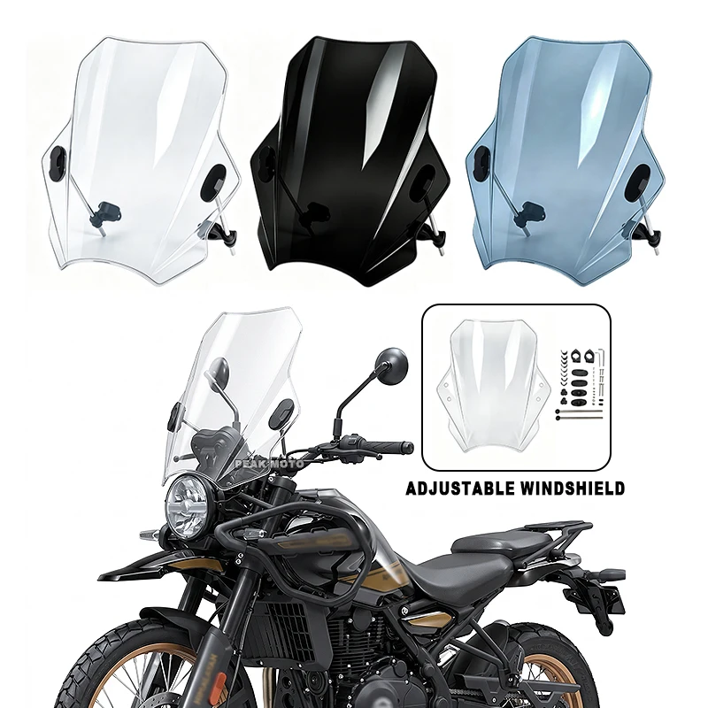 Motorcycle Windscreen Windshield Universal For Royal Enfield Bullet/Meteor/Classic 350 500 Interceptor 650 Continental GT 535