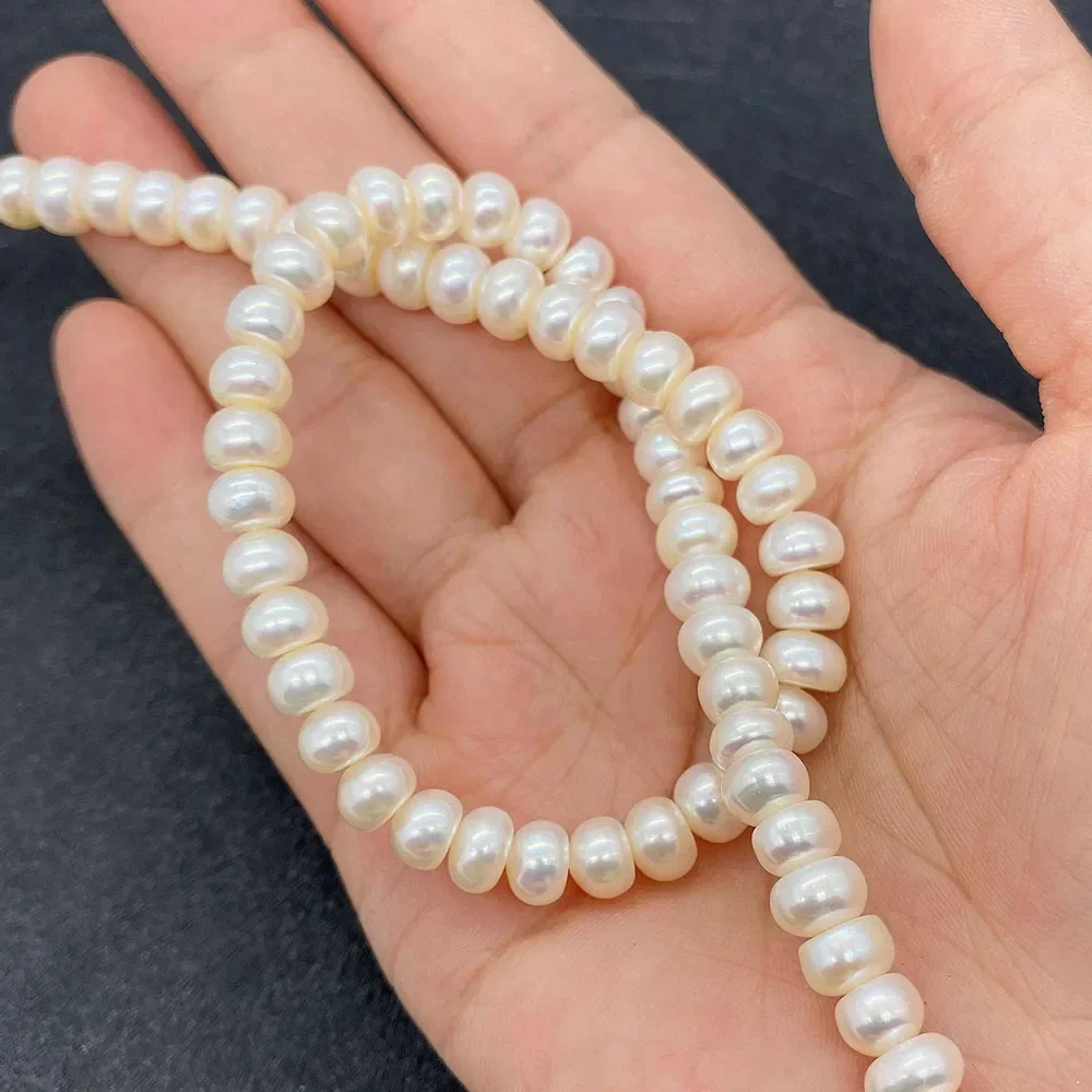 High quality Flat Beads Natural Freshwater Pearls Loose Pearls Beads for Making Jewelry DIY Necklace Bracelet Earring Accessorie