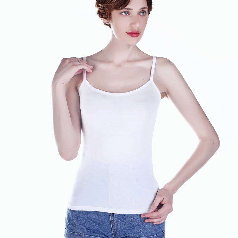 8Colors Modal Camisole Vest Female Short Slim Bottoming Shirt Inside Sexy Fashion Thin Tops Spaghetti Strap Tanks Korean Style