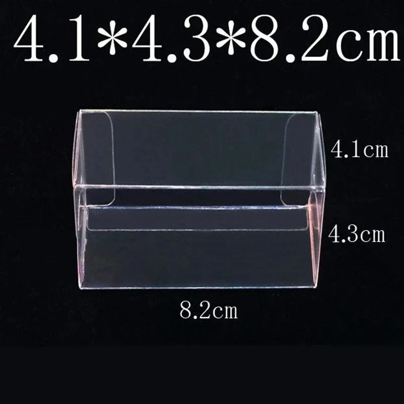 50/100pcs 8.2X4.3X4.1CM PVC Clear MATCHBOX TOMY Toy Car Model 1/64 TOMICA Hot Wheels Dust Proof Display Protection Box