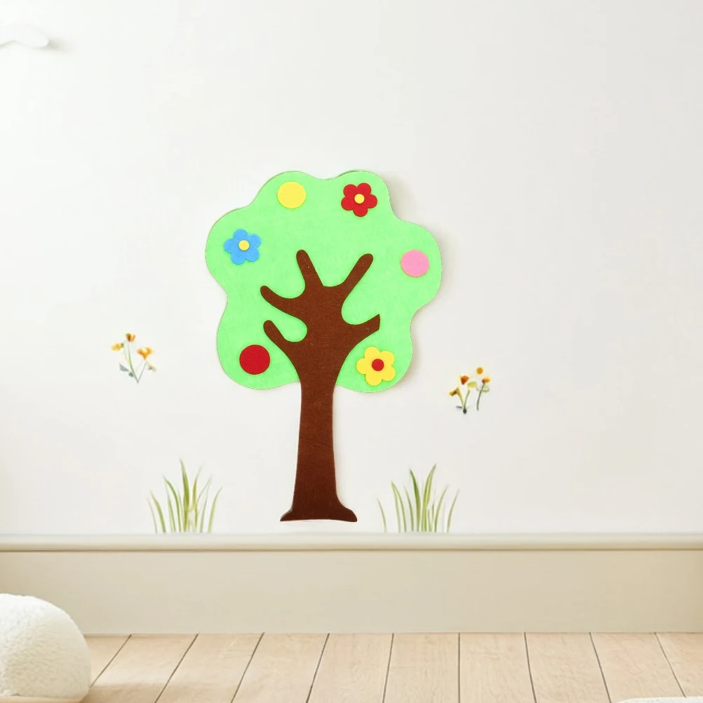 

2pcs Faux Plant Tree Stickers Lifelike Nursery Decor Blackboard Design Fall Bulletin Board Decorations for Classroom