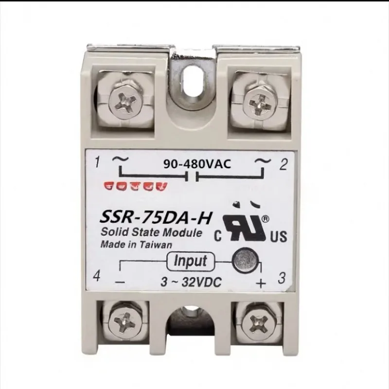 Brand new original single-phase solid-state relay SSR-75DA-H 10PCS