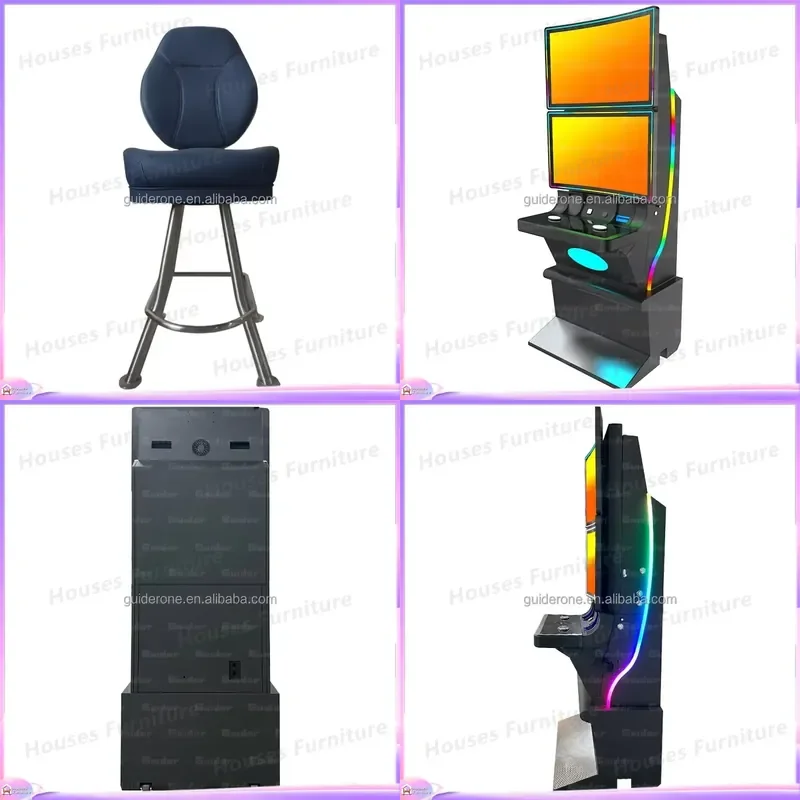 Dual Screen Arcade Game Stand Up Cabinet Multi Player Coin Operated Video Game Console Amusement Park Equipment For