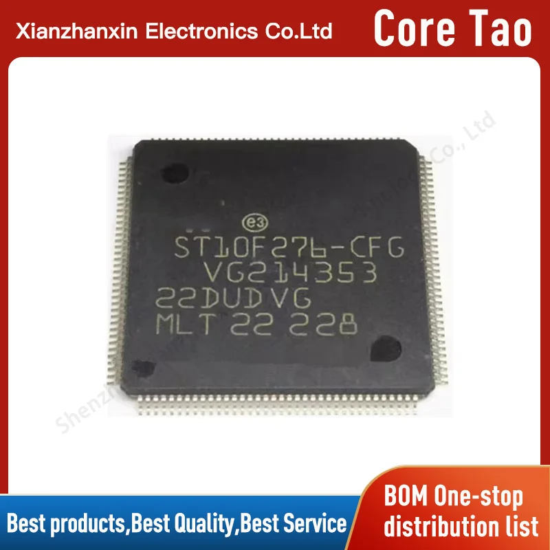 1PCS/LOT ST10F276-CFG ST10F276 10F276 QFP144 Automotive power amplifier chip
