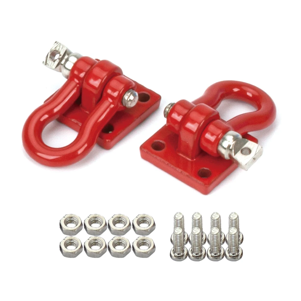 Zubehör im Maßstab 1:10, Metall-Recovery-Abschleppschäkel, Windenhaken, Bogenschäkel, Schnappblöcke, Kettenanker für RC Crawler SCX10 TRX4