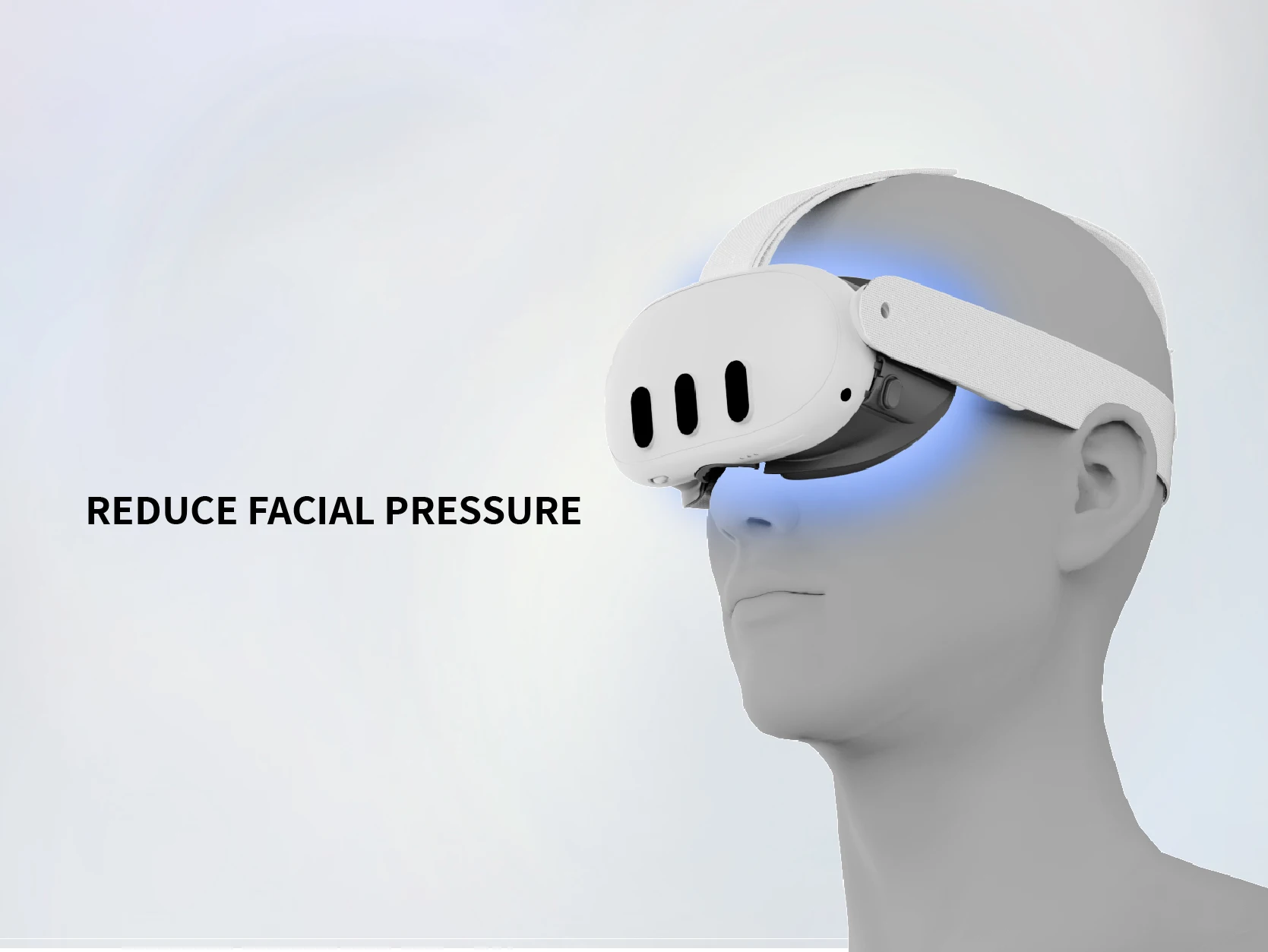 Imagem -06 - Interface Facial Apexinno vr Placa Frontal Ajustável com Almofada de Almofada Facial Macia Nariz Anti-vazamento Acessórios Meta Quest 3