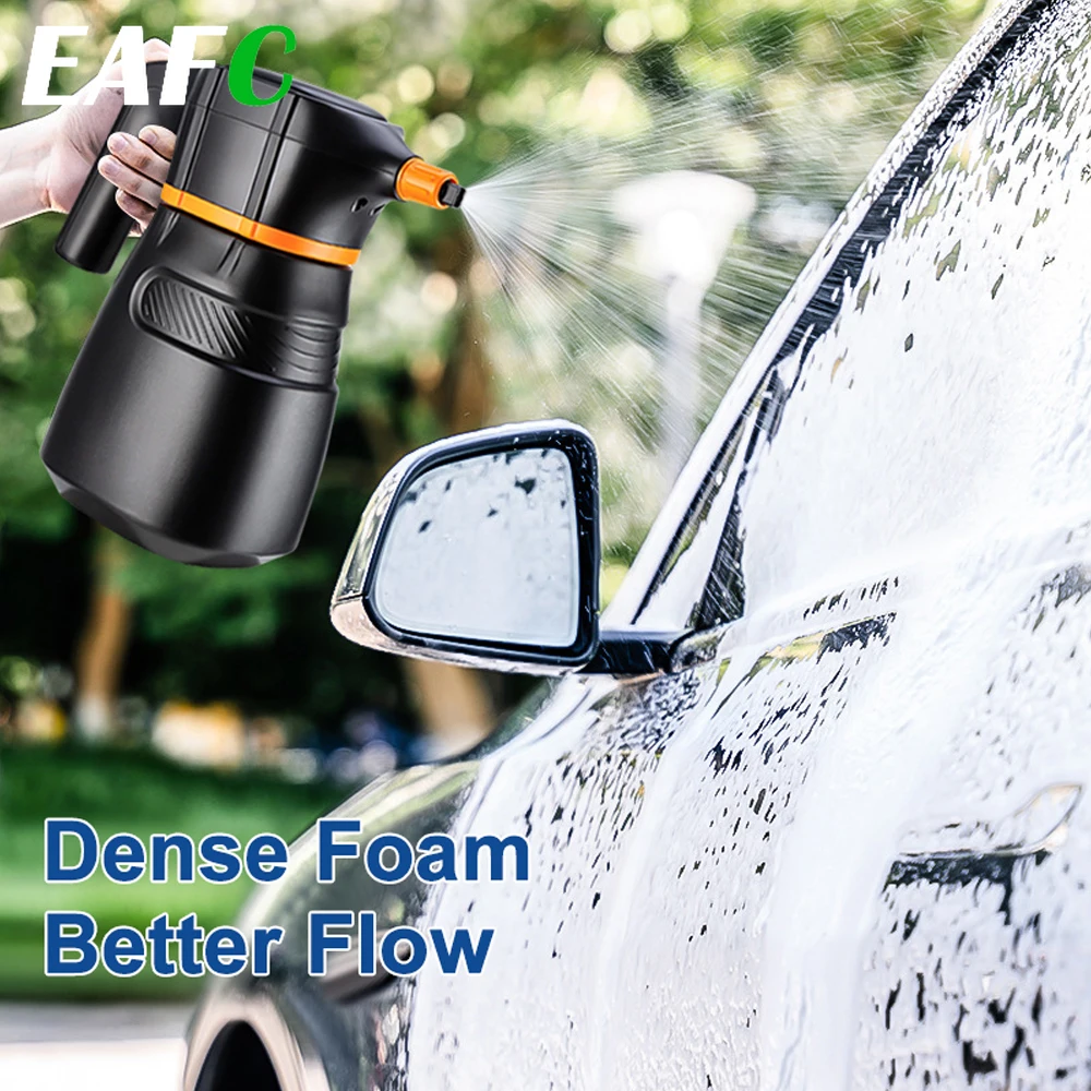 EAFC Wireless 2L Foam Sprayer Car Wash Foam Sprayer High Power Foam Sprayer Home Watering Car Wash High Pressure Water Gun Tools