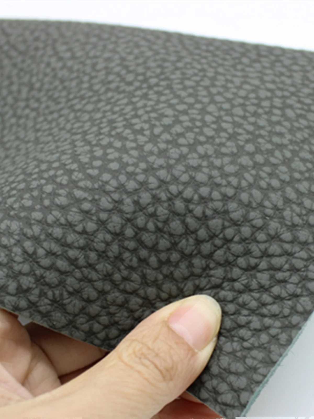 3MM Matte Dark Gray First Layer Cowhide Granular Seat Cushion Sofa Seat Bedside Furniture Leather Whole Large Cowhide