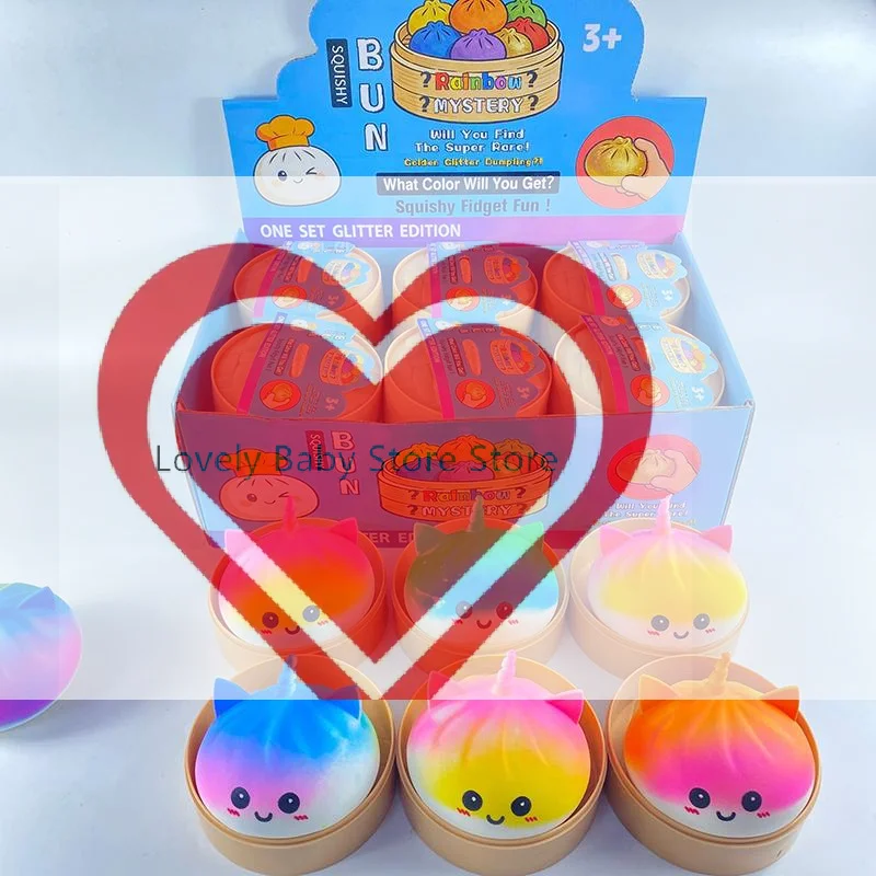 

【BS】Bao Bun Squeeze Toy Slow Rising Squeeze Fidget Sensory Stress Relief Simulation Fake Food Office Desk Gadget