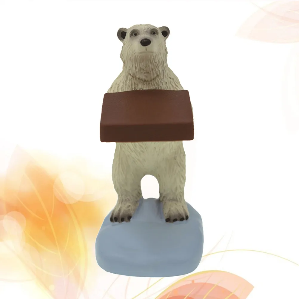 

Polar Bear Shaped Watch Display Rack Resin Material Heavy Duty Stand for Wristwatch Storage Home Office Decor Figures Holder