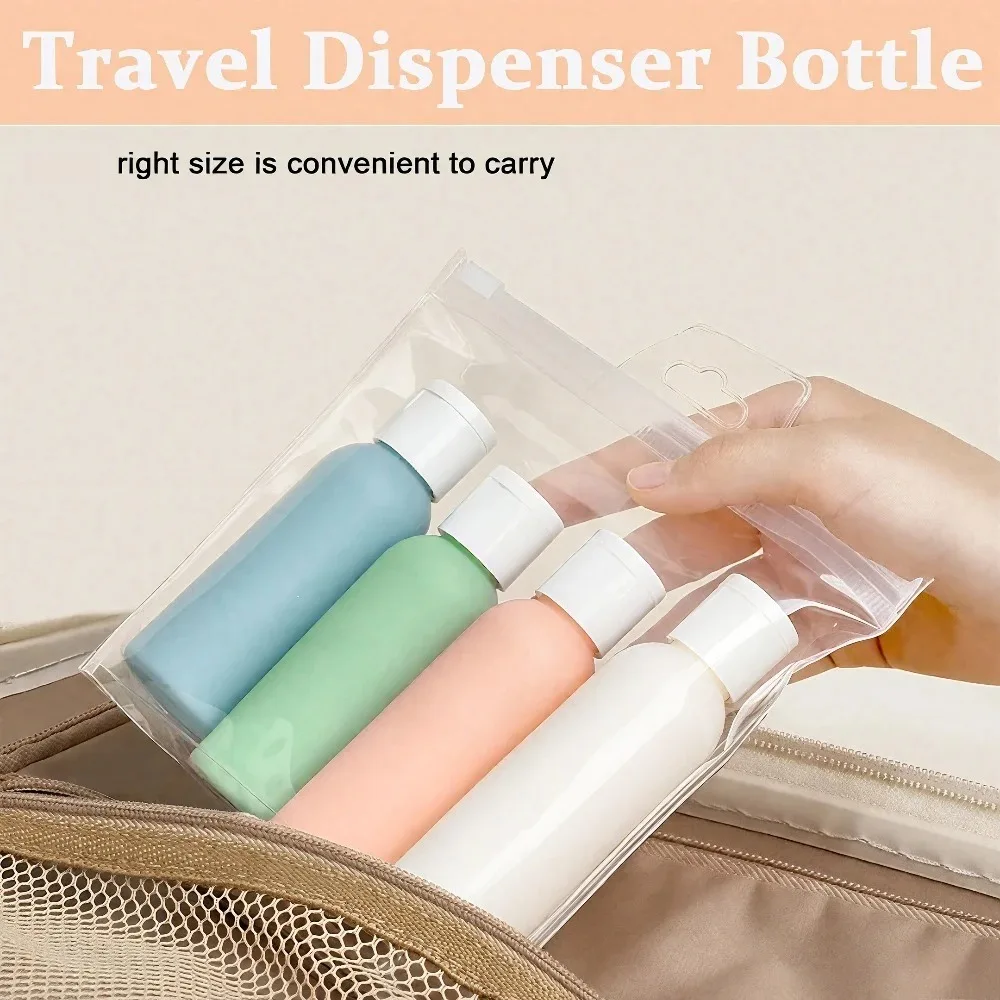 4Pcs 50ml Leakproof Travel Bottles Set Refillable TSA Approv