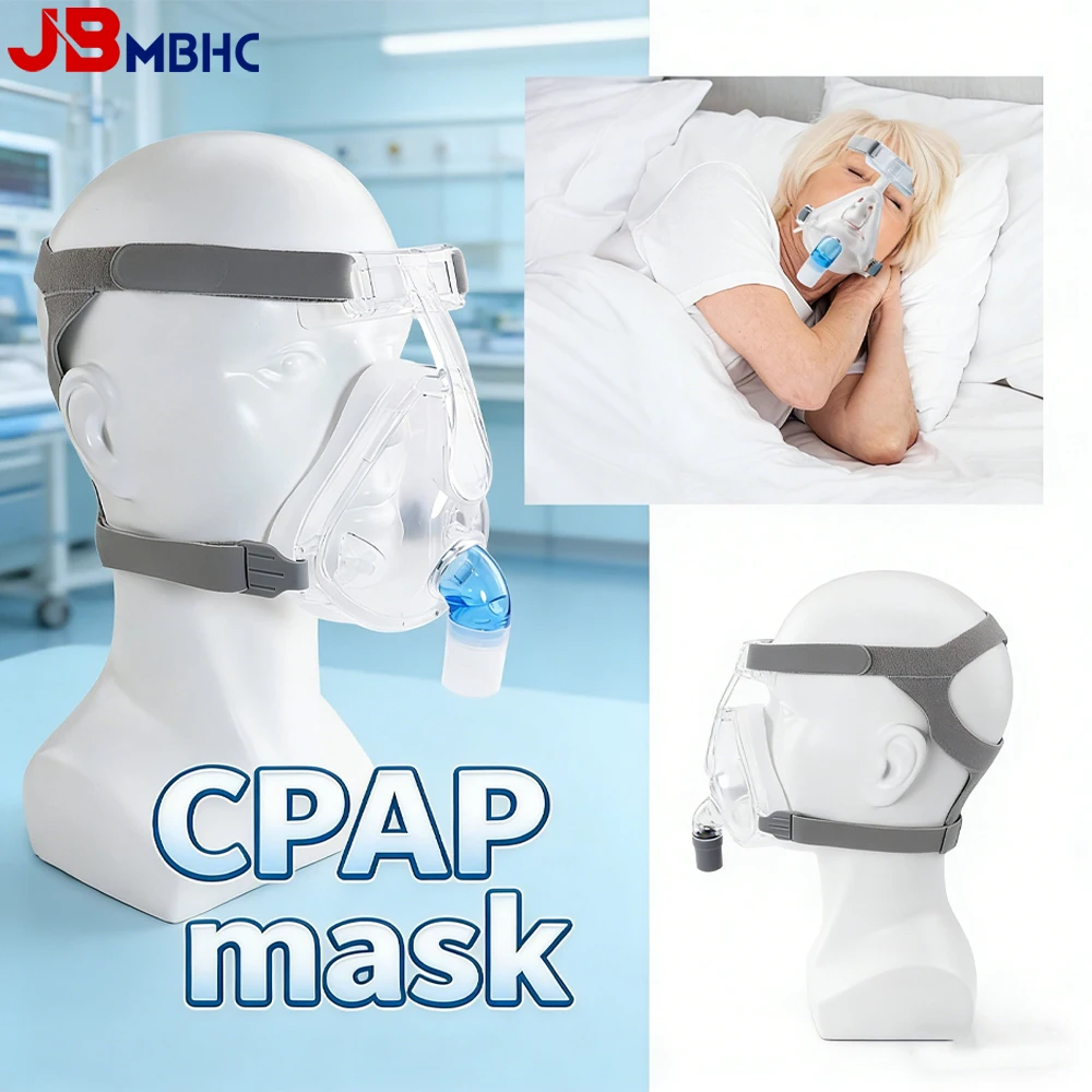 

Маска CPAP для носа и рта, полнолицевая маска для дыхательного аппарата, для облегчения сна при апноэ, против храпа, полнолицевая респираторная маска
