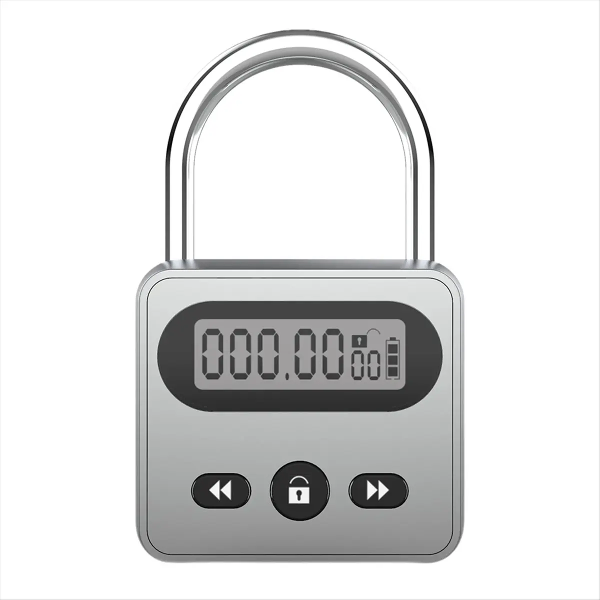 A14G Timer Padlock LCD Display Backlight 999 Hours Max Timing Super Long Standby Anti-Addiction Electronic Backpack Lock B