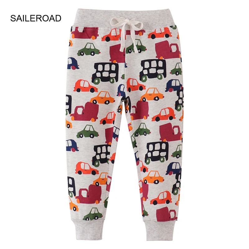 

SAILEROAD 2-7 Years 2024 New Autumn Dinosaur Pants for Boy Kids Boys Trousers Casual Sweaterpants Warm Sports Pants