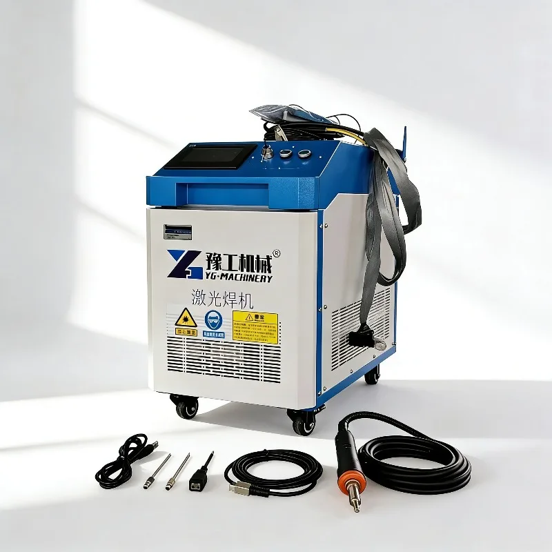 High-Power 3-in-1 Laser Cleaner 1000W 2000W 3000W Portable Fiber Laser Machine for Rust Oil Glue Resin Organic Pollutants Remova