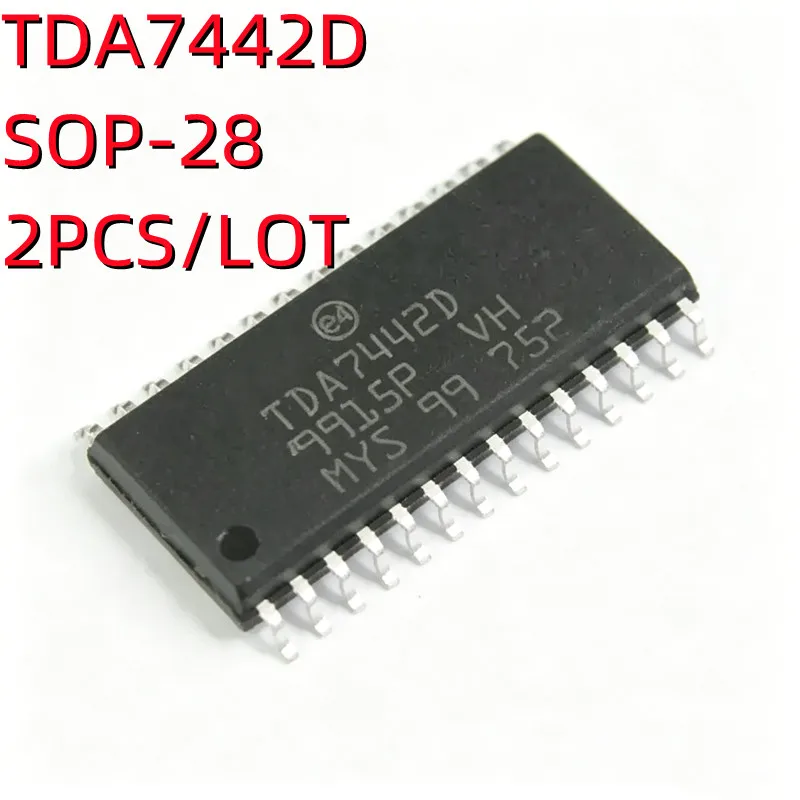 2PCS/LOT  TDA7442D TDA7442 SOP-28 SMD LCD sound processing chip In Stock NEW original IC