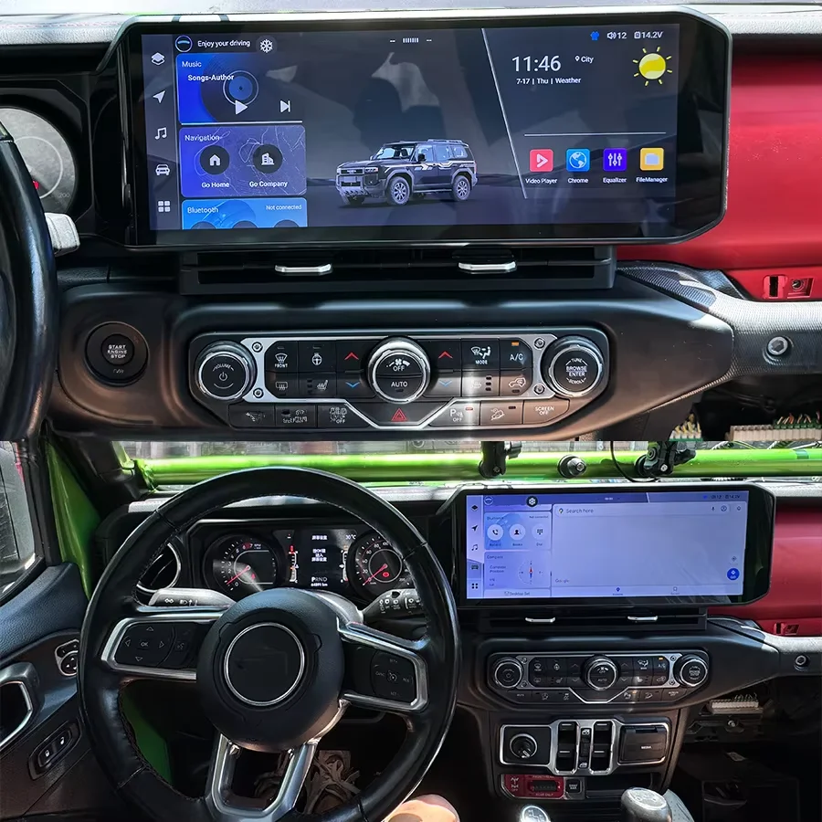 ジープ・ラングラー2018-2022用 CarPlay対応 15インチ Android14 ナビ