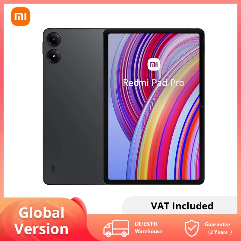 Global Version Xiaomi Redmi Pad Pro Tablet 8GB+256GB Snapdragon 7S Gen 2 Octa Core 12.1'' 120Hz Display 10000mAh Battery