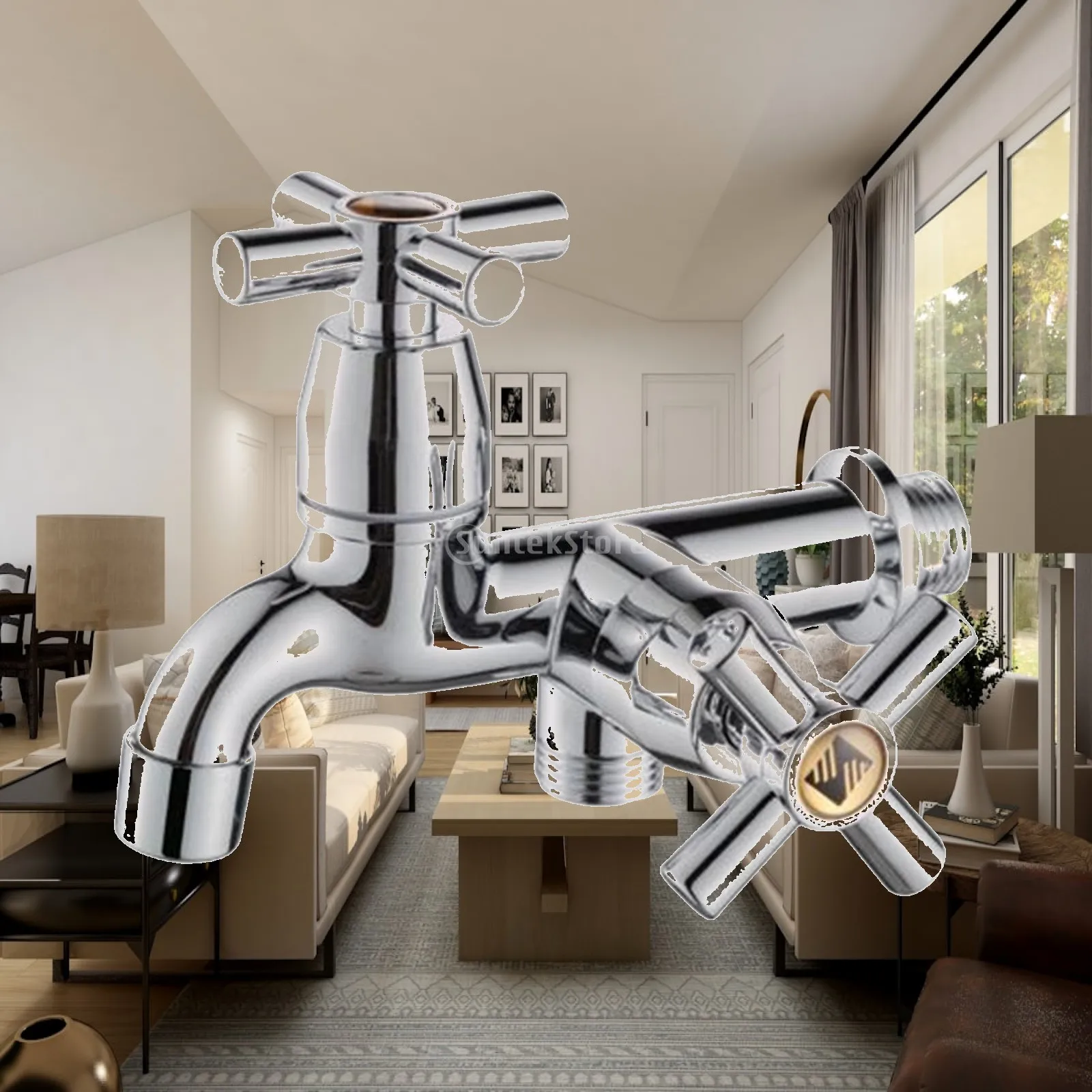 

Garden Tap G1/2 Thread Mixer Tap Bathroom Sink Taps for Lawn Sink Bathroom