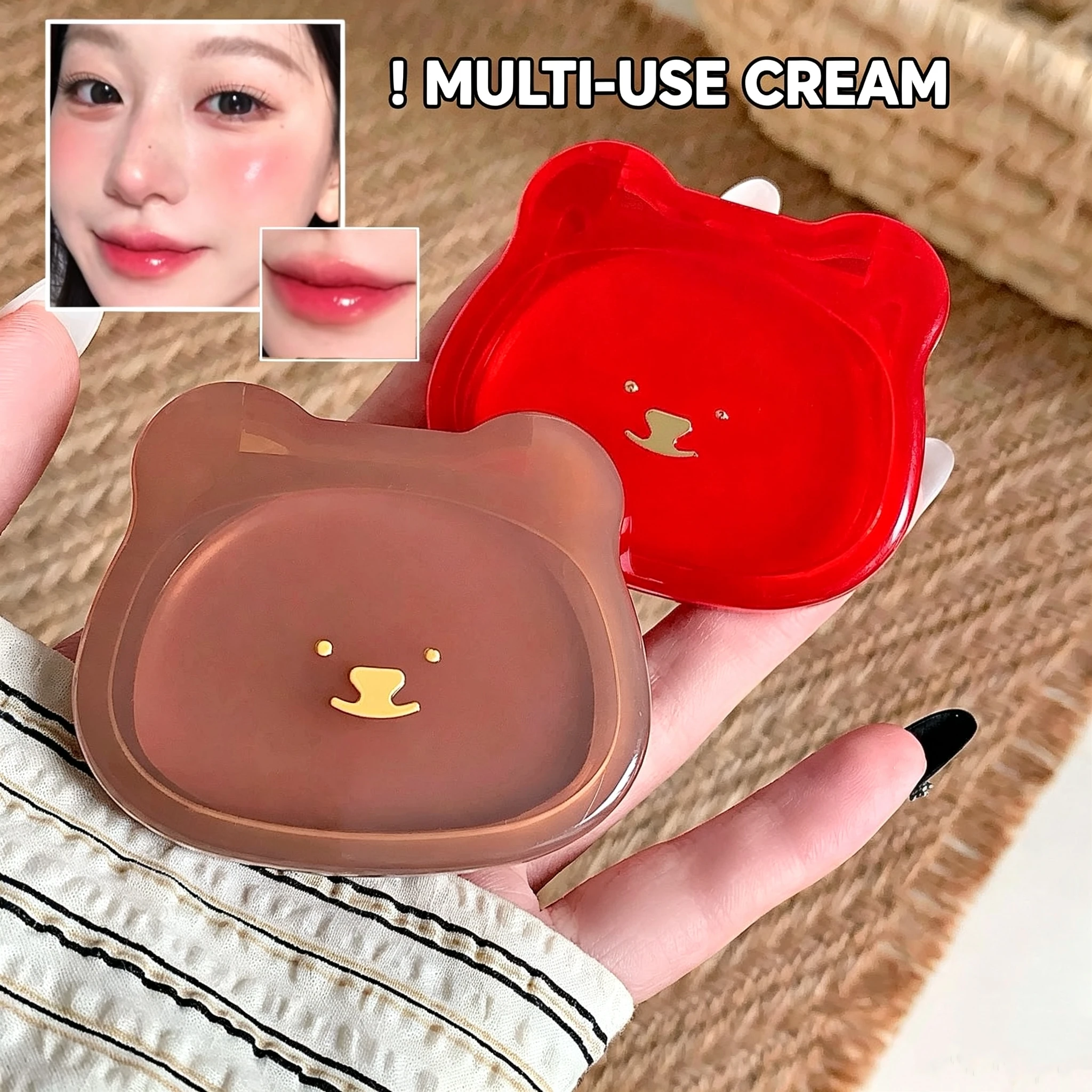 Plumping Multi Use Blush Balm Dewy Hydrating Texture Can Be Used on Lips Cheeks Natural Fresh Daily Makeup Multiple Shades