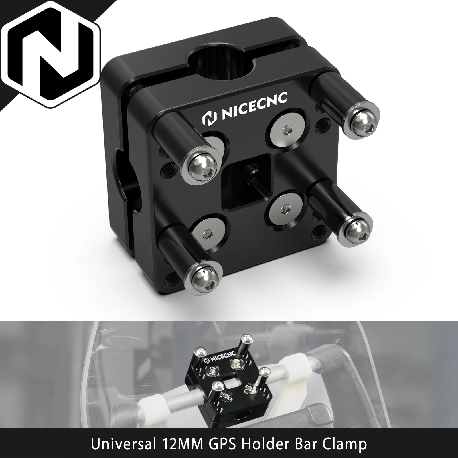 12 مللي متر الملاحة حامل نظام تحديد المواقع جبل لياماها Tenere 700 XTZ07 Tenere XTZ1200 BMW R1200GS /GSA R1250GS /GSA أبريليا الطوارق 660 #1