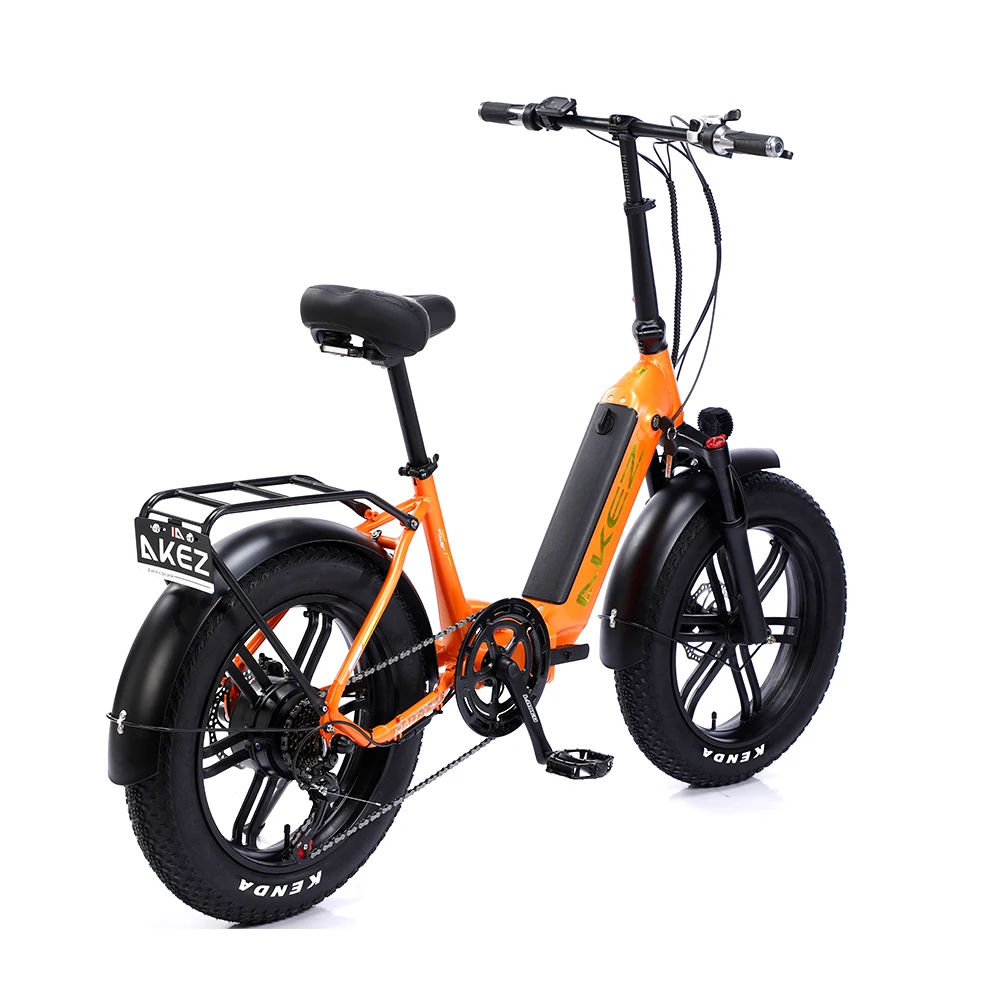 

Hot Sale 20 Inch Fat Tire Electric Bike 48V 500W Foldable Electric Bicycle Adult Mountain Tire Bike