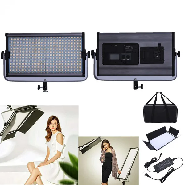 Lampu fotografi led, panel lampu video studio untuk pemotretan foto dengan remote