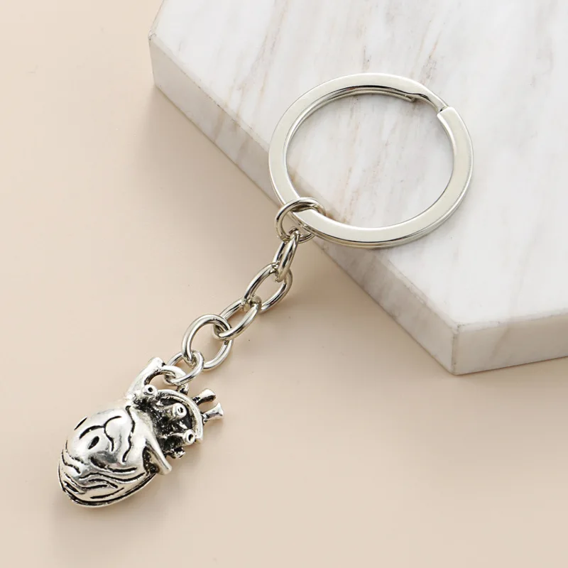 Popular Jewelry Alloy Pendant Keychain Anatomy  Organ Doctor Unique Classic Gift