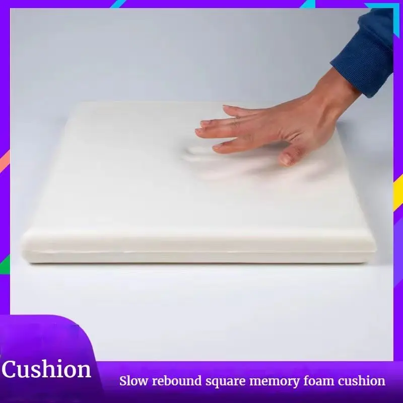 Slow Rebound Square Memory Foam Seat Cushion Core Sponge Chair Cushion Polyurethane Foam Square Chair Cushion